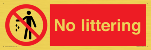 No littering